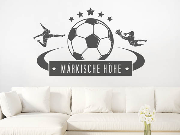 Wandtattoo Märkische Höhe Fußball