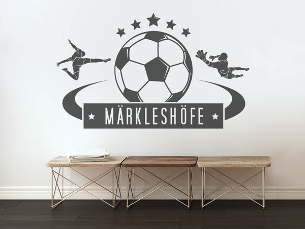 Wandtattoo Märkleshöfe Fußball