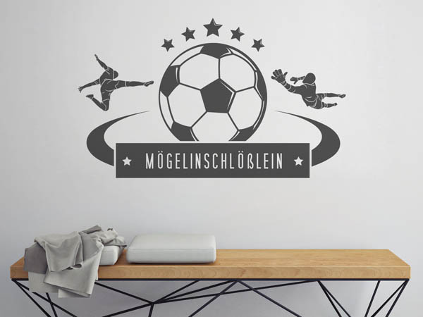 Wandtattoo Mögelinschlößlein Fußball