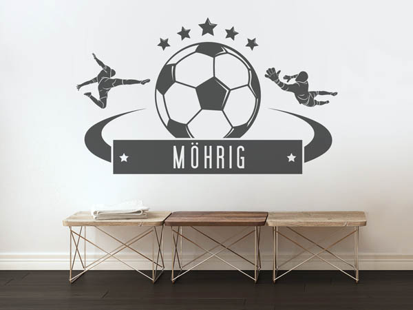 Wandtattoo Möhrig Fußball