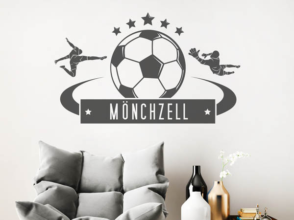 Wandtattoo Mönchzell Fußball