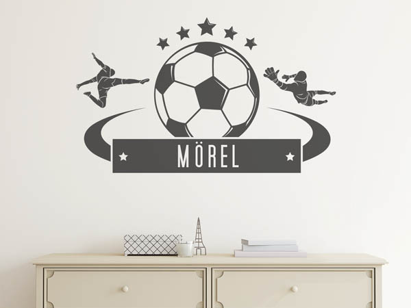 Wandtattoo Mörel Fußball