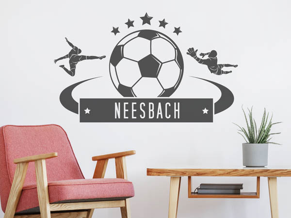 Wandtattoo Neesbach Fußball