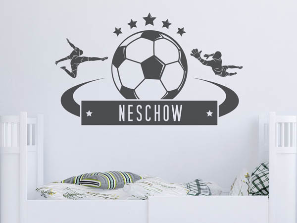 Wandtattoo Neschow Fußball