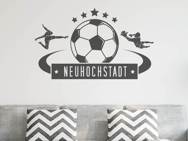 Wandtattoo Neuhochstadt Fußball