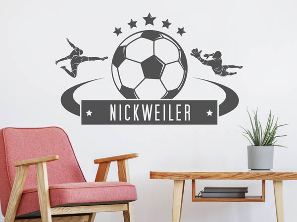 Wandtattoo Nickweiler Fußball