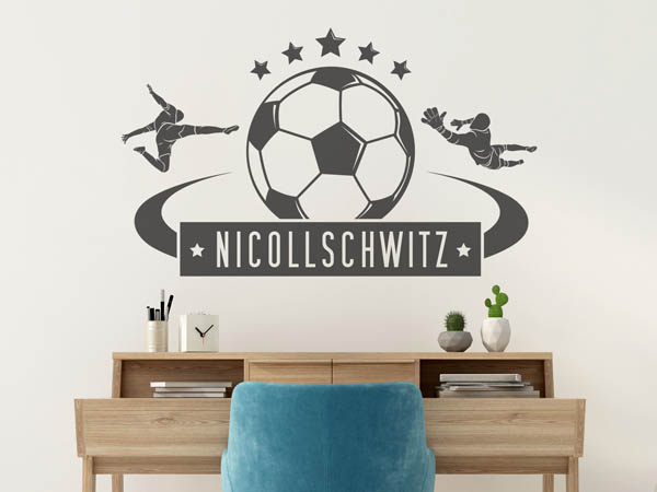 Wandtattoo Nicollschwitz Fußball