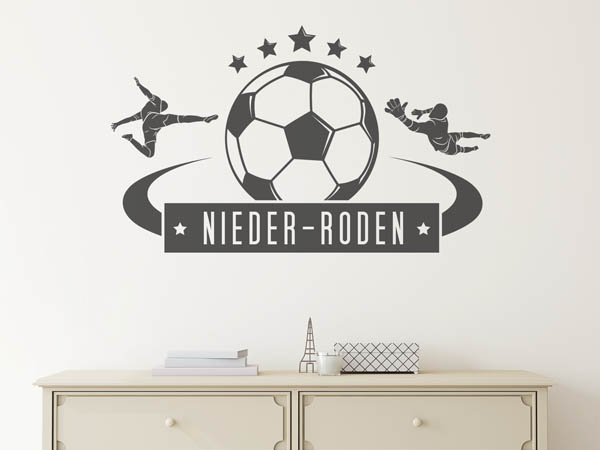 Wandtattoo Nieder-Roden Fußball