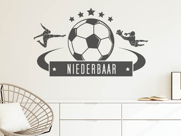 Wandtattoo Niederbaar Fußball