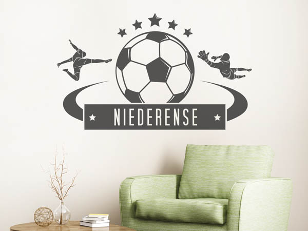Wandtattoo Niederense Fußball