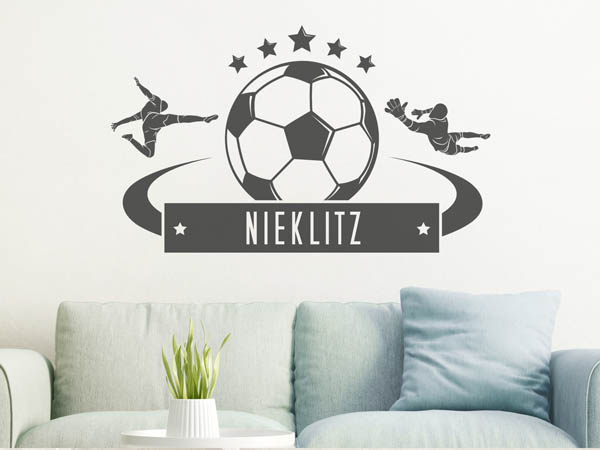 Wandtattoo Nieklitz Fußball