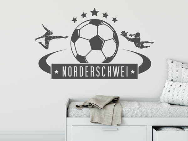 Wandtattoo Norderschwei Fußball