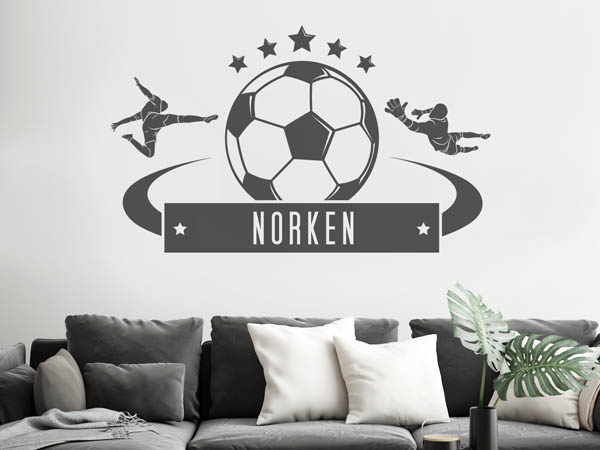 Wandtattoo Norken Fußball