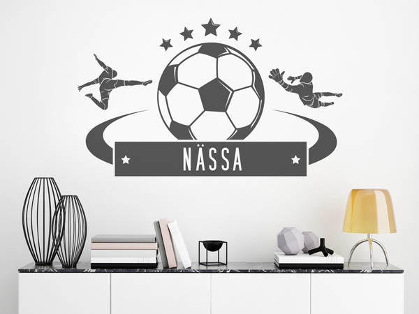 Wandtattoo Nässa Fußball
