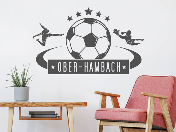 Wandtattoo Ober-Hambach Fußball