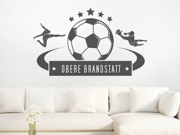 Wandtattoo Obere Brandstatt Fußball