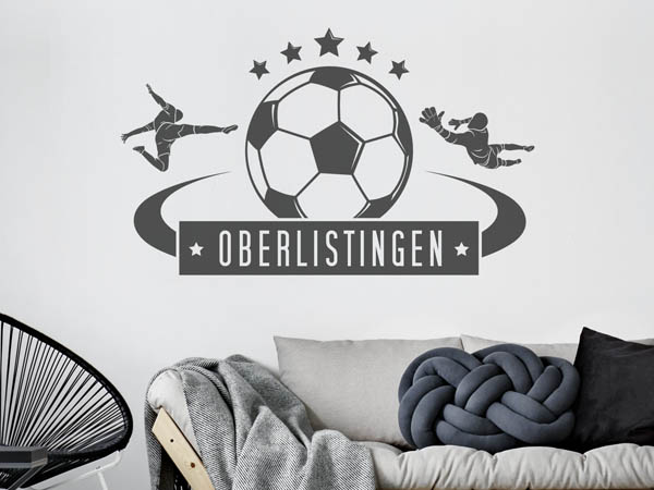 Wandtattoo Oberlistingen Fußball