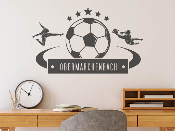 Wandtattoo Obermarchenbach Fußball
