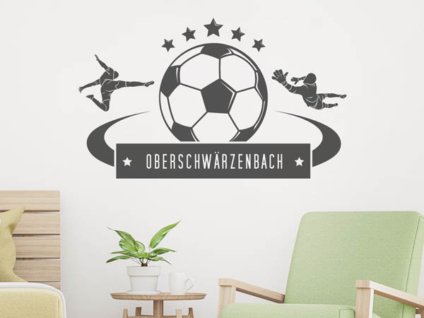 Wandtattoo Oberschwärzenbach Fußball