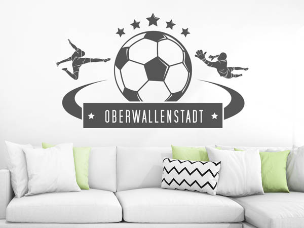 Wandtattoo Oberwallenstadt Fußball