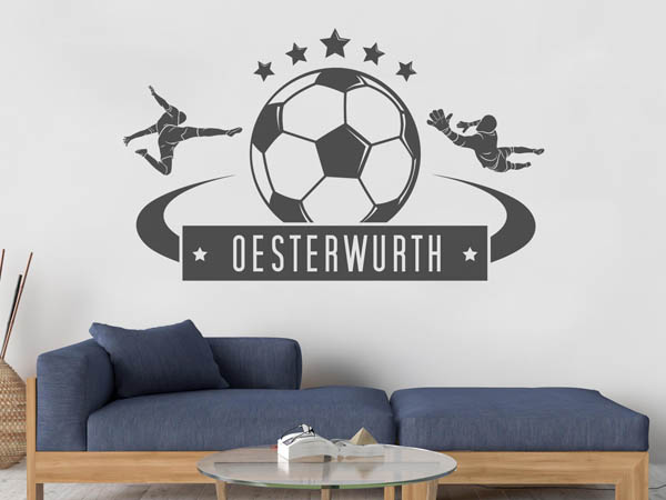 Wandtattoo Oesterwurth Fußball