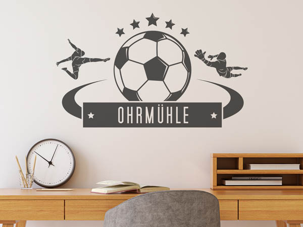 Wandtattoo Ohrmühle Fußball