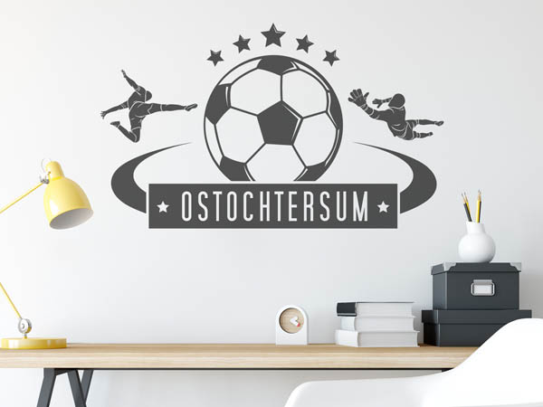 Wandtattoo Ostochtersum Fußball