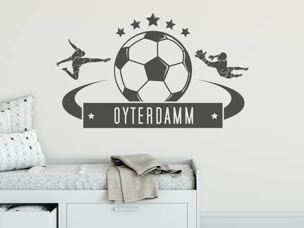 Wandtattoo Oyterdamm Fußball