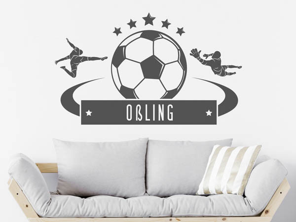 Wandtattoo Oßling Fußball