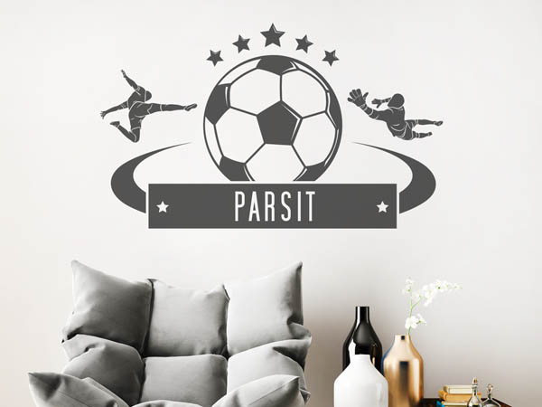 Wandtattoo Parsit Fußball