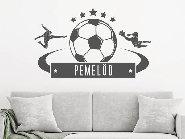 Wandtattoo Pemelöd Fußball