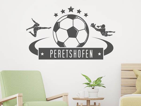 Wandtattoo Peretshofen Fußball