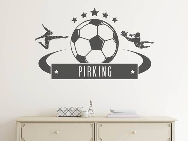 Wandtattoo Pirking Fußball