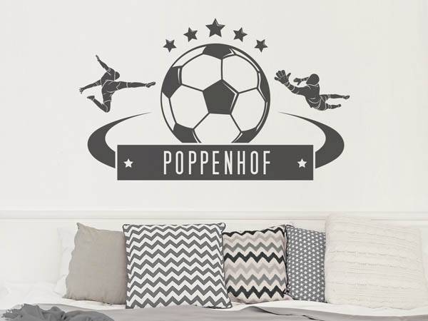 Wandtattoo Poppenhof Fußball