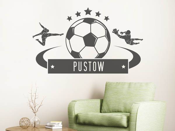 Wandtattoo Pustow Fußball