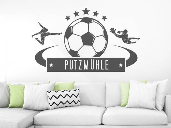 Wandtattoo Putzmühle Fußball