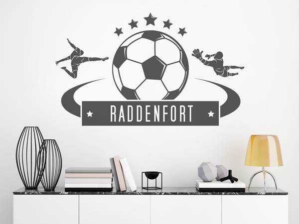 Wandtattoo Raddenfort Fußball