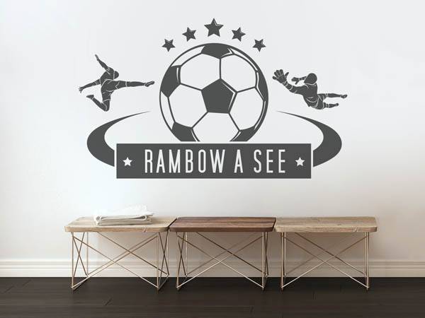 Wandtattoo Rambow a See Fußball