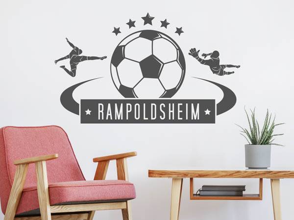 Wandtattoo Rampoldsheim Fußball