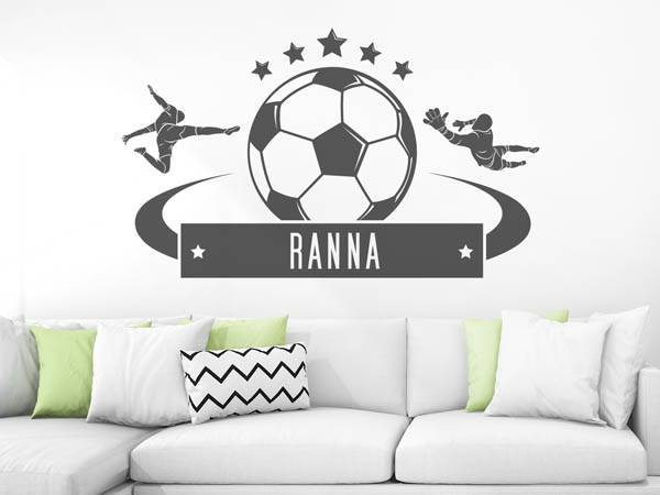 Wandtattoo Ranna Fußball