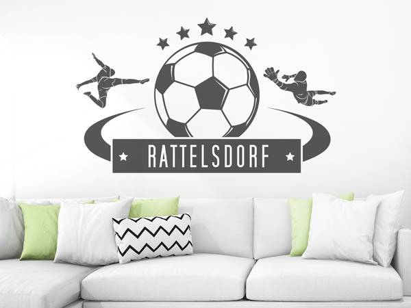 Wandtattoo Rattelsdorf Fußball