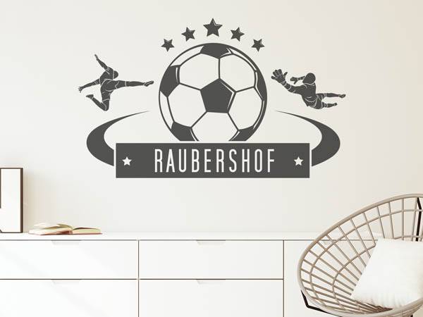 Wandtattoo Raubershof Fußball