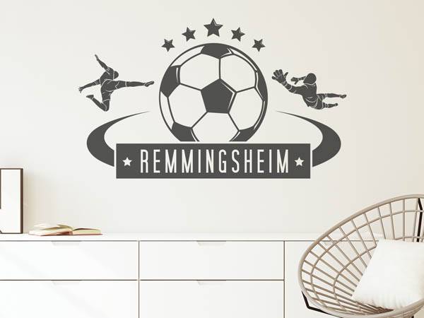 Wandtattoo Remmingsheim Fußball