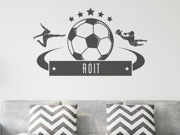 Wandtattoo Roit Fußball