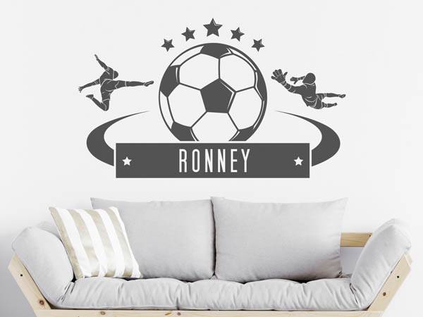Wandtattoo Ronney Fußball