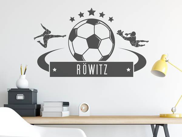 Wandtattoo Röwitz Fußball