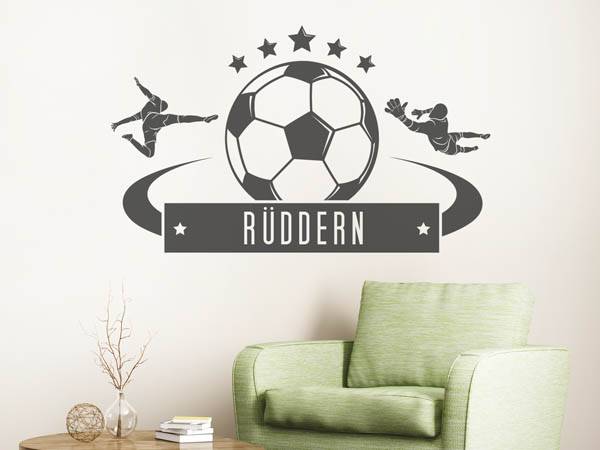 Wandtattoo Rüddern Fußball