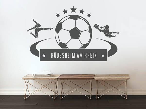 Wandtattoo Rüdesheim am Rhein Fußball