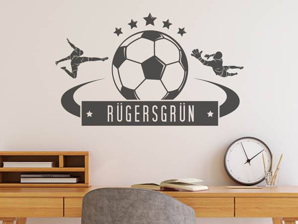 Wandtattoo Rügersgrün Fußball