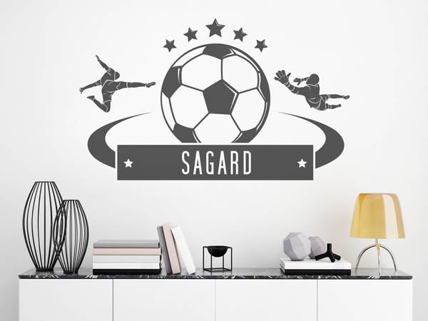 Wandtattoo Sagard Fußball